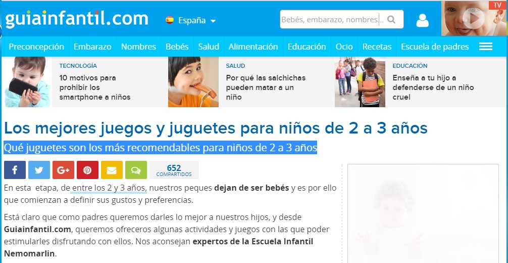 Prensa Nemomarlin guiainfantil