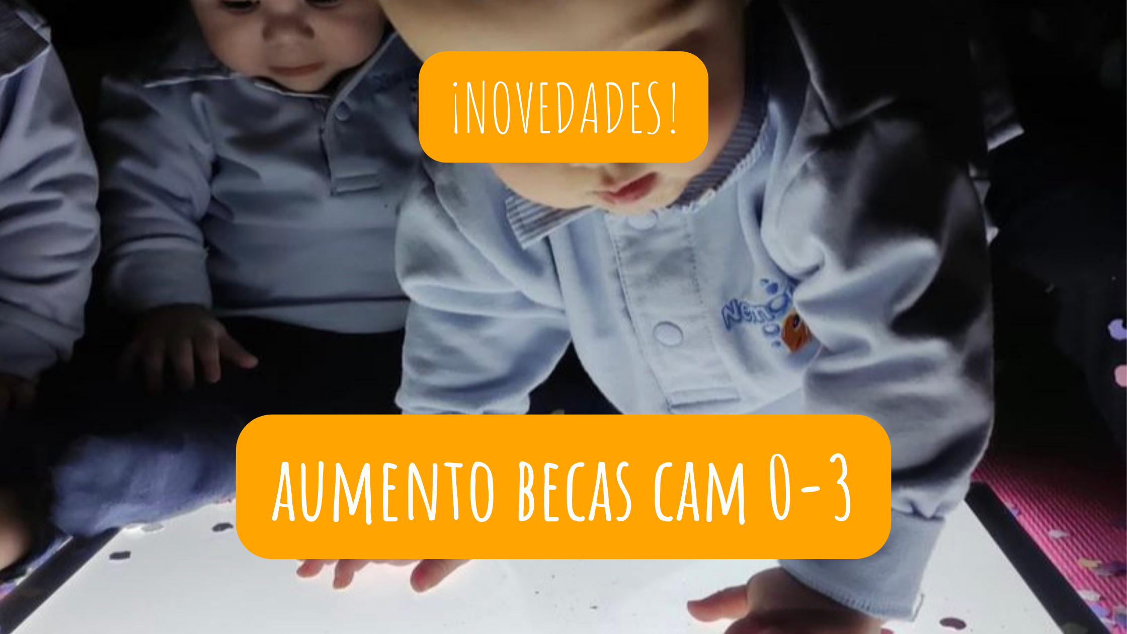 Aumento becas cam 0 a 3 años