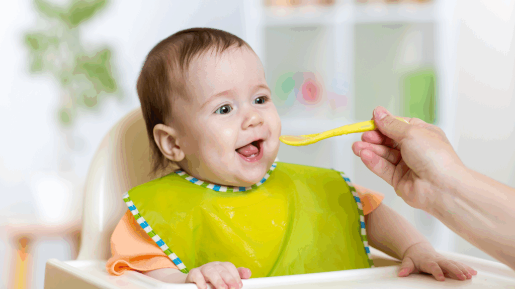 Apoyo para una transición suave del pecho o biberón a la alimentación sólida